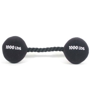 1000 lb. Barbell Rope Dog Toy