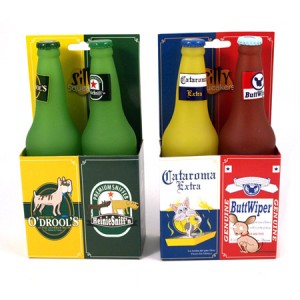 Silly Squeakers Beer Bottles Dog Toys
