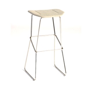 2009-04-18-Wat-Stools (3) Chrysalis Stool-Off White Wool by Council Design